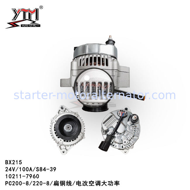 10211-7960 Electric Air Condition Auto Alternator For Komatsu BX215 PC200-8 PC220-8 S84-39