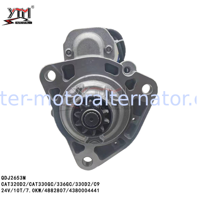 QDJ2653M 24V 10T 7.0KW CAT320D2 CAT330GC 336GC 330D2 C9 STARTER MOTOR 4882807 4380004441 STN5861ML STN5861SK 438000-4441