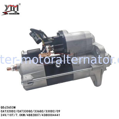 QDJ2653M 24V 10T 7.0KW CAT320D2 CAT330GC 336GC 330D2 C9 STARTER MOTOR 4882807 4380004441 STN5861ML STN5861SK 438000-4441