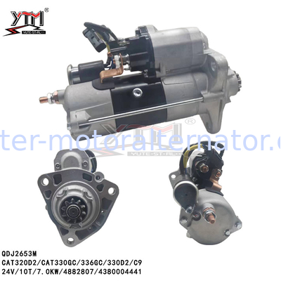 QDJ2653M 24V 10T 7.0KW CAT320D2 CAT330GC 336GC 330D2 C9 STARTER MOTOR 4882807 4380004441 STN5861ML STN5861SK 438000-4441