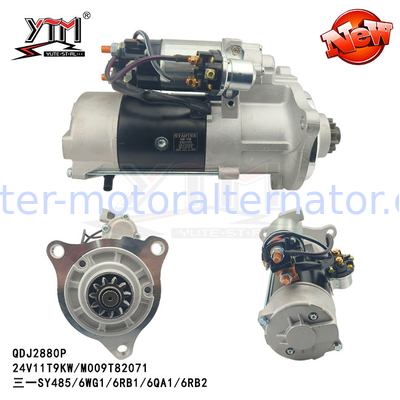 QDJ2880P Starter Motor For SY485 24V 11T 9KW M009T82071
