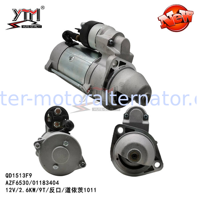 QD1513F9 starter motor 12V 2.6KW 9T for Deutz 1011 AZF6530 01183404