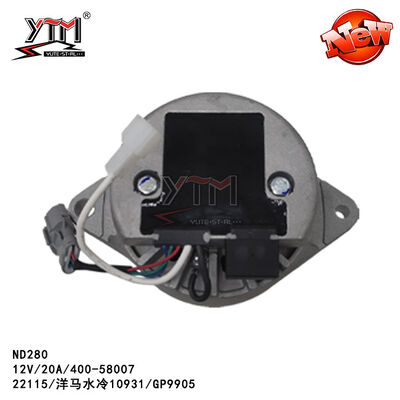 ND280 ALTERNATOR 22115 10931/GP9905/12V/20A/400-58007 For Yanmar Water Cooling
