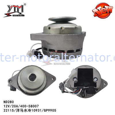 ND280 ALTERNATOR 22115 10931/GP9905/12V/20A/400-58007 for Yanmar water cooling