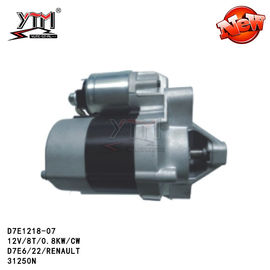 D7E6/22 French car Starter Motor , Aftermarket Starter Motors D7E1218-07 12V 8T 0.8KW CW