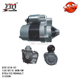 D7E6/22 French car Starter Motor , Aftermarket Starter Motors D7E1218-07 12V 8T 0.8KW CW